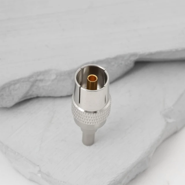Alt view image 7 of 7 - 2Pcs IEC DVB-T TV PAL Female Adaptor Coax Cable Connector for RG174 RG179 RG316 RG188