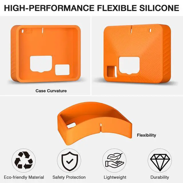 Alt view image 3 of 6 - Silicone Protective Case for Garmin Approach R10 - Waterproof Shockproof Anti-Scratch Non-Slip Durable Design - with one Screen Protector Film