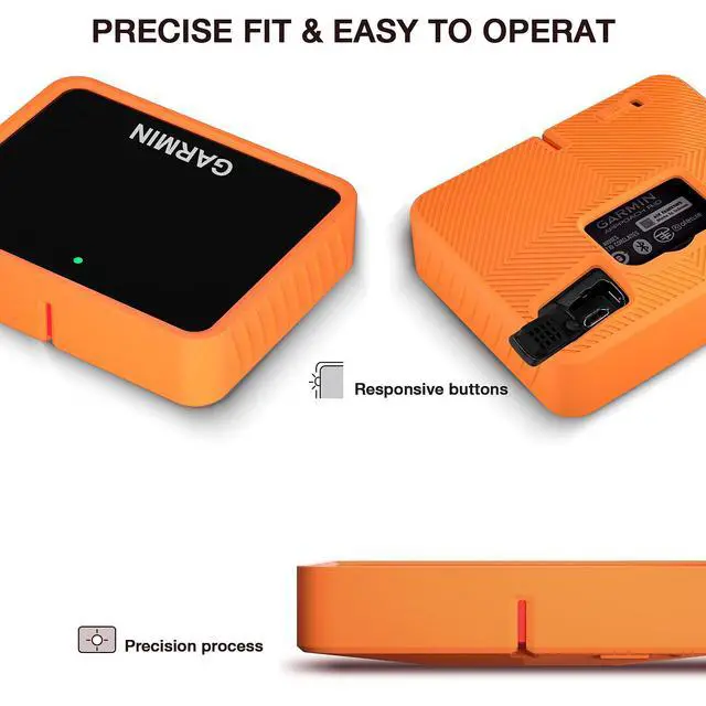 Alt view image 4 of 6 - Silicone Protective Case for Garmin Approach R10 - Waterproof Shockproof Anti-Scratch Non-Slip Durable Design - with one Screen Protector Film
