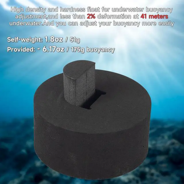 Alt view image 5 of 6 - 4Pcs Underwater Camera Buoyancy Float Kits, Buoyancy Provided 175g*4, Diameter 3.15", Thickness 1.5", Aquatic Arm Float Kit for Seafrogs/nitescuba/Starbea Floating Arms Diving Tray