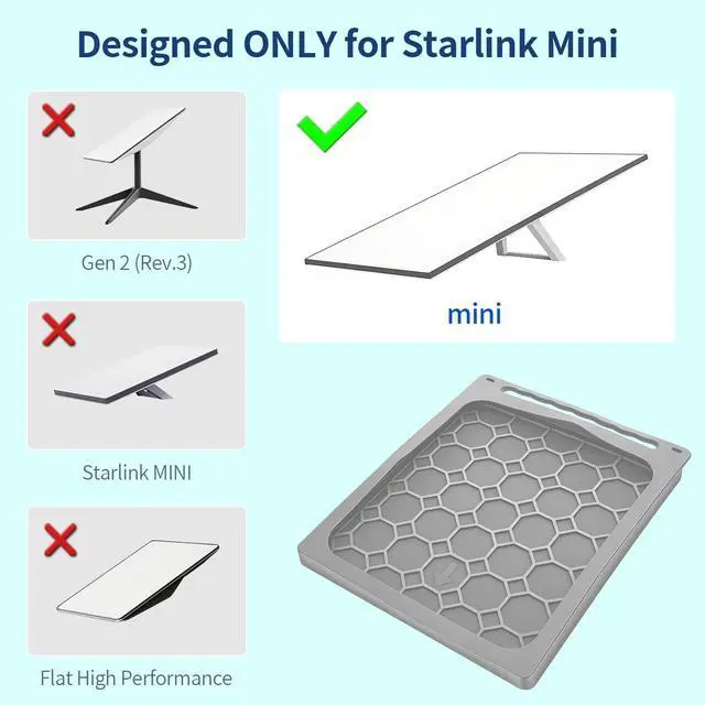 Alt view image 5 of 6 - Starlink Mini Case, Silicone Protective Cover for Mini Starlink Router with Carry Handle, Portable & Waterproof & Shockproof Starlink Mini Accessories with Cooling Texture