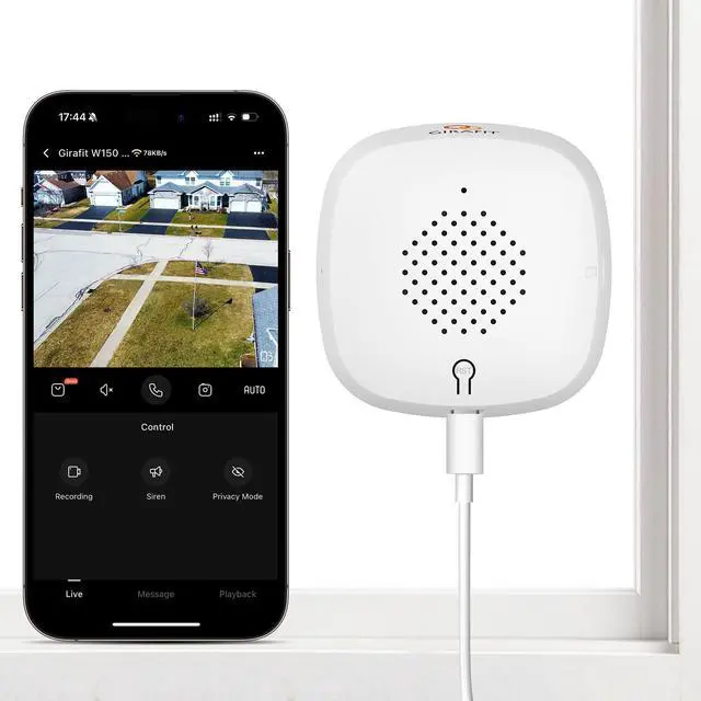 Main image of 5MP 3K Window Camera, 2.4GHz & 5GHz WiFi Indoor Security Camera for Home, ChroMax AI Color Night Vision, Person & Motion Detection, 24/7 Recording, Easy & Quick Install