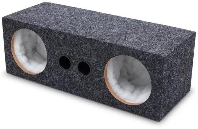 Main image of 6.5 Inch Car Audio Enclosure Box, Sealed Covered Car Audio Vehicle Speaker Box with 2 Slot Port Vent for Improves Stereo and Sound System Accessories
