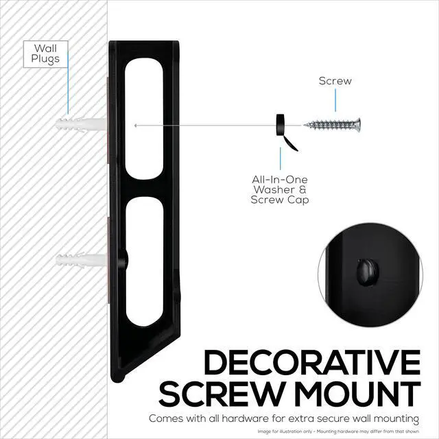 Alt view image 5 of 6 - Wall Mount Laptop Holder with Adhesive & Screw in, 1.2" / 31mm, for Macbooks, Surface, Keyboards, Switch, Tablets & More
