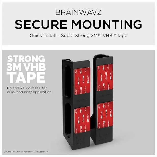 Alt view image 6 of 6 - Wall Mount Laptop Holder with Adhesive & Screw in, 1.2" / 31mm, for Macbooks, Surface, Keyboards, Switch, Tablets & More