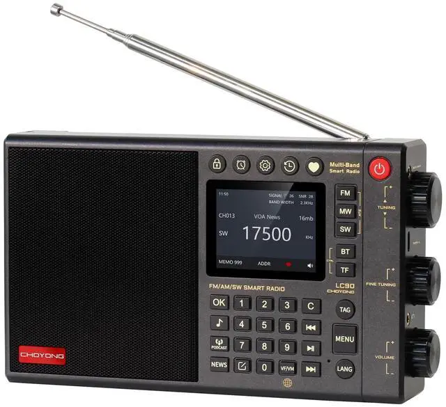 Main image of LC90 Smart Internet Radio | AM/FM, Longwave & Shortwave Multi-Band, SSB Single Side Band Reception, WiFi/4G, Bluetooth, TF Card, All World Radios