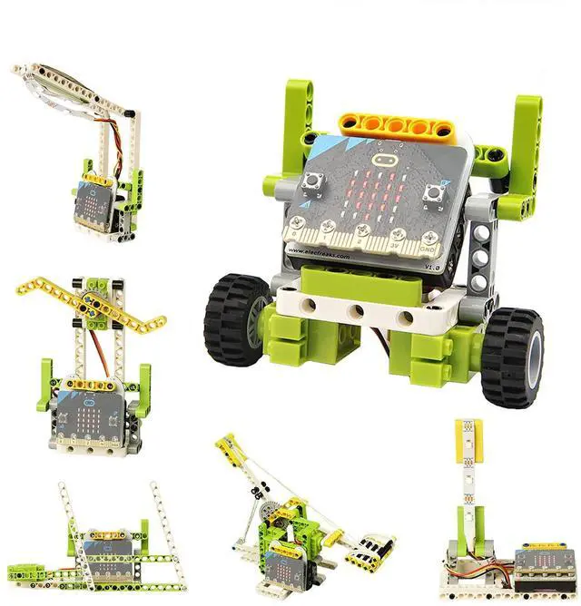 Main image of ELECFREAKS microbit Ring:bit 6-in-1 Starter Kit, Programmable Makecode Coding Learning Kit with 200+ Building Blocks(Without Micro:bit)
