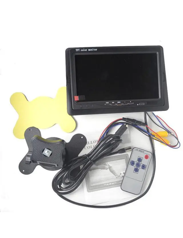 Alt view image 3 of 6 - Padarsey 7 Inch LED Backlight TFT LCD Monitor for Car Rearview Cameras, Car DVD, Serveillance Camera, STB, Satellite Receiver and Other Video Equipment