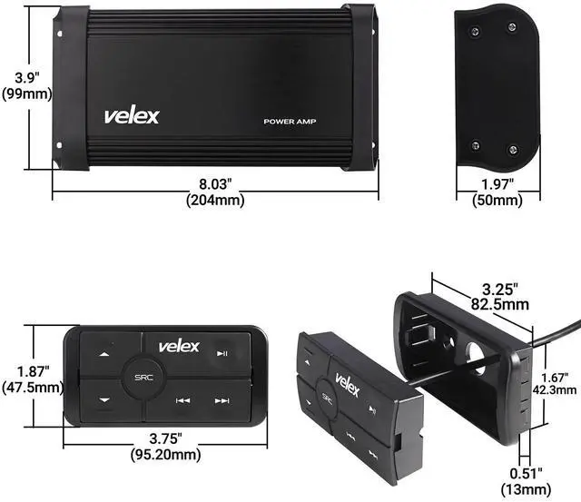 Alt view image 2 of 5 - Powersport Class D Amp Amplifier 150W x 2 Marine on Boats UTV ATV Golf Carts and Boats Bridgeable