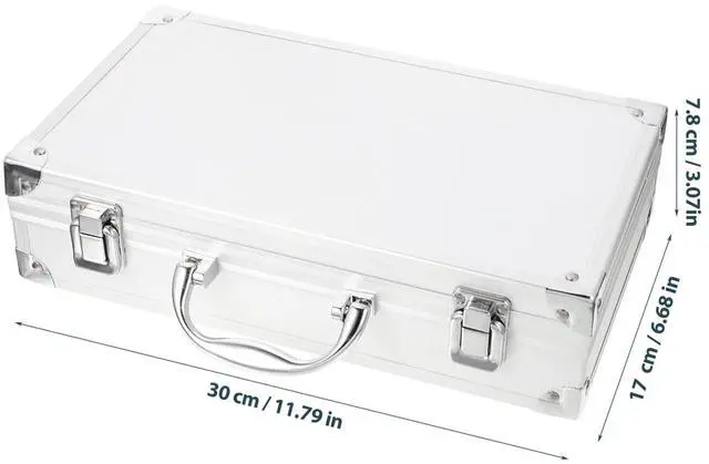 Alt view image 5 of 6 - Aluminum Briefcase Hard Case with DIY Customizable Foam Insert for Test Instruments Cameras Tools Parts and Accessories Equipment Supplies Makeup Tools