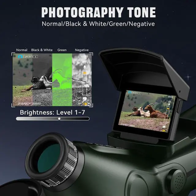 Alt view image 5 of 6 - Telescope, Telescope for Adults High Powered, Professional Refractor Auto-Focus Smart Digital Electronic Telescopes with 4K Astrophotography Camera, Dual Screens Spotter, Carry Bag and 32G Card