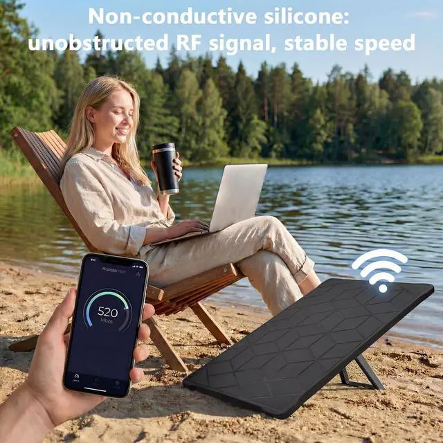 Alt view image 4 of 6 - Gen 3 Starlink Protective Cover Case, Compatible with Starlink Standard Gen 3 Dish, Outdoor Protection Cover for RV, Camping, Home Roof and Travel Setup, Black