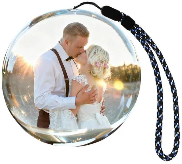 Main image of Memory Orb Video Player 2.7" HD Screen, No App/WiFi (USB Upload), 4GB Digital Frame, Rechargeable Crystal Ball Keepsake for Wedding, Ultrasound, Pet Memorial & Valentine's Gift (White)