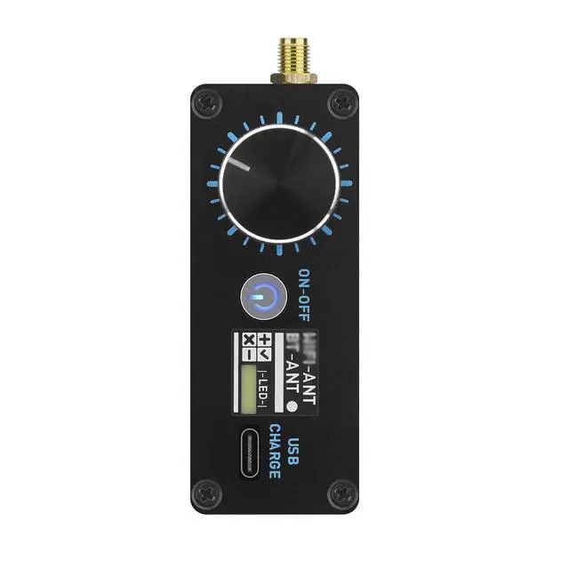 Alt view image 4 of 6 - ATS25 Ultra Portable 4 Touchscreen Audio Receiver with Multi-Mode Playback, USB & AUX Input, Visual Level Display