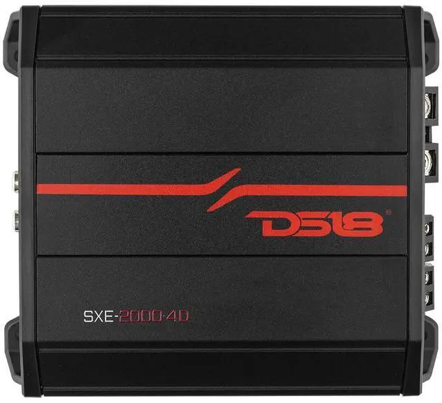 Main image of SXE-2000.4D/BK 4-Channel Car Amplifier Class D Full Range 4x 150 Watts RMS @ 4-ohm - Powerful and Compact Amp for Speakers in Car Audio System | Bridgeable Amp 4 Channels 2000 Watts Max Power