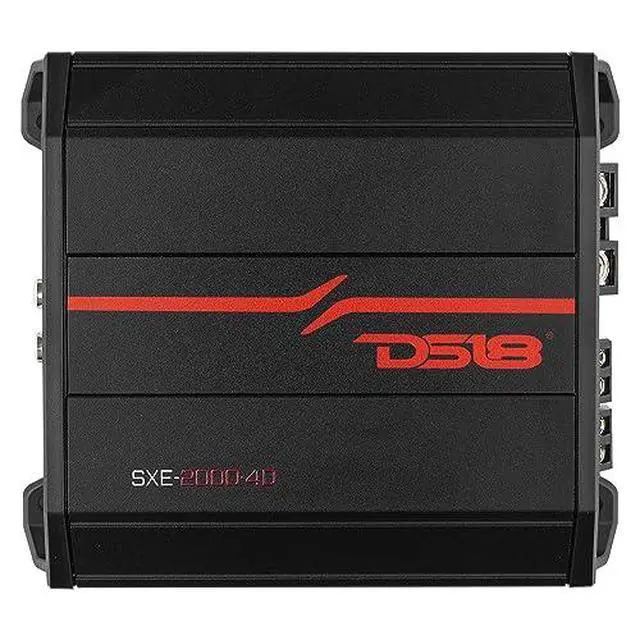 Alt view image 2 of 2 - SXE-2000.4D/BK 4-Channel Car Amplifier Class D Full Range 4x 150 Watts RMS @ 4-ohm - Powerful and Compact Amp for Speakers in Car Audio System | Bridgeable Amp 4 Channels 2000 Watts Max Power