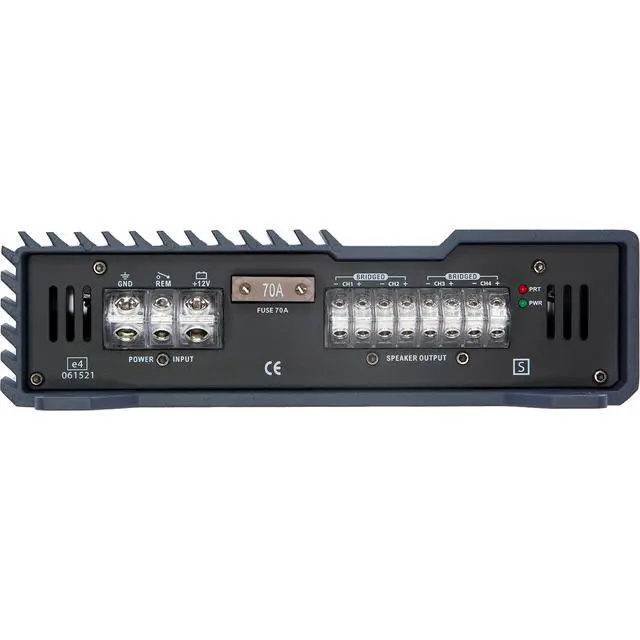 Alt view image 3 of 6 - BXX1600.4 1600 Watt RMS 4-Channel Stereo Speaker Amplifier Brutus Car Audio, Chrome