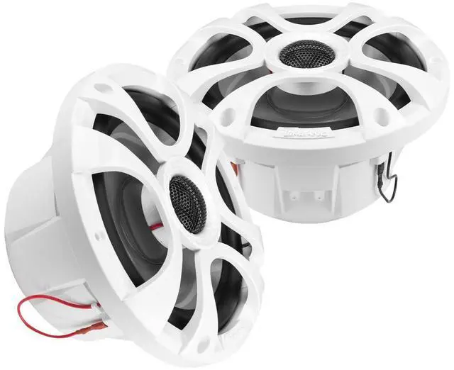 Main image of 6.5 Marine Speakers 450 Watt Per Pair TPT-CX6MW-4 Coaxial 2 Way Waterproof Speakers, 1 Pair, White, Weather Resistant Marine Speakers 6.5 Inch for Boat, ATV or RV Speakers, Bocinas Marinas