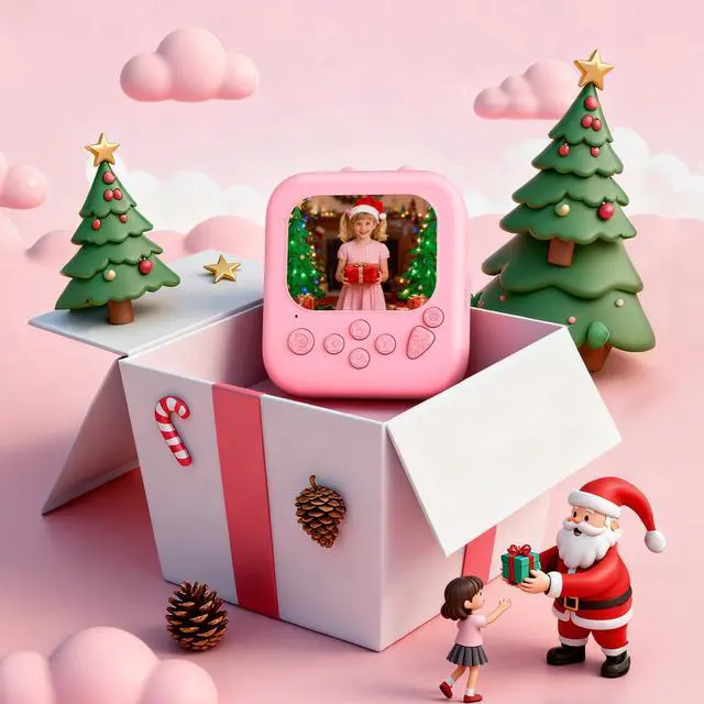 Alt view image 2 of 6 - Kids Camera Instant Print: 1080P Camera for Kids, Pink Cat | Instant Camera, 32G SD Card - Lanyard - Christmas Birthday Gifts for Girls Boys - Portable Toy for 3 4 5 6 7 8 9 10 Years Old