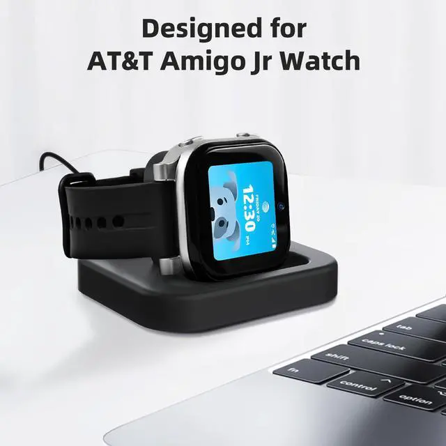 Alt view image 2 of 6 - Charger Dock Compatible with AT&T Amigo Jr Watch, Magnetic Charger Stand with Charging Cable, Accessories for Amigo Jr Watch (Black-1)