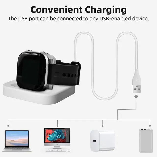 Alt view image 6 of 6 - Charger Dock Compatible with AT&T Amigo Jr Watch, Magnetic Charger Stand with Charging Cable, Accessories for Amigo Jr Watch (Black-1)
