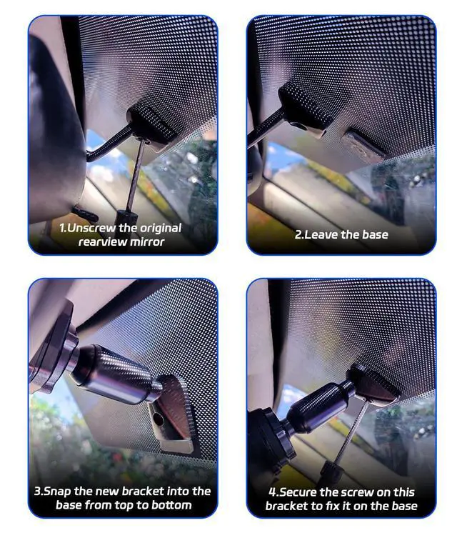Alt view image 6 of 6 - Bracket for 12 Mirror Dash Cam Rear View Dash Camera Mount(S12/S12 Pro/P12 Pro), Not for P12 Pro Max