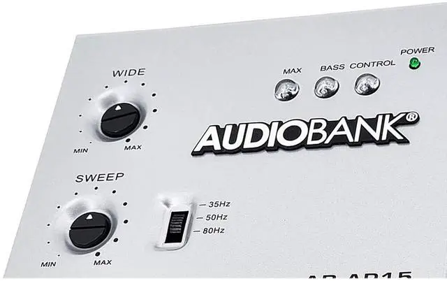 Alt view image 2 of 6 - 1/2 Din Car Audio Digital Bass Processor, Sound Restoration & Crossover for Car Subwoofer with Bass Knob/Input Level: 15V RMS & Output Level: 13.5V Peak
