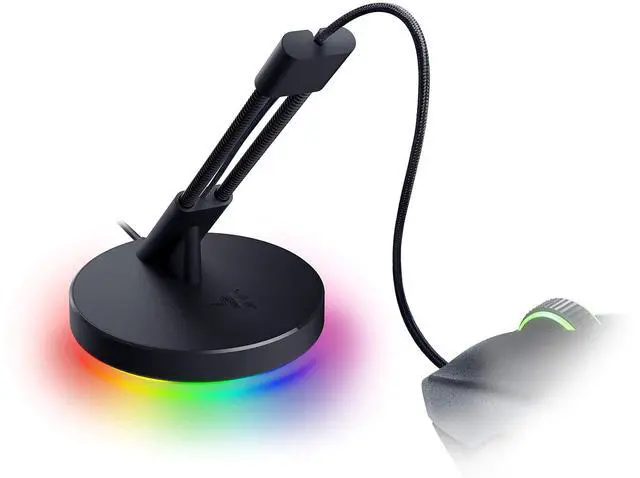 Alt view image 5 of 6 - Gaming Mouse Bungee V3 Chroma, Drag-Free Wired Mouse Support, Black | For Esports-Level Performance, Weighted Base, Anti-Slip Feet
