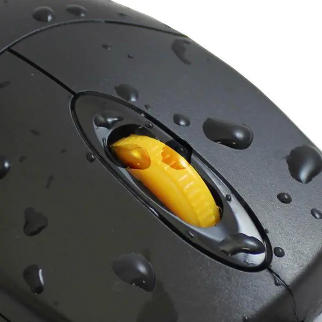 Alt view image 4 of 6 - iMouse W3 Waterproof USB Optical Mouse, 1000 DPI, 4 Button, Black | Magnetic Scroll Wheel, Wired Mouse for Laptop Desktop, Sealed Washable Design