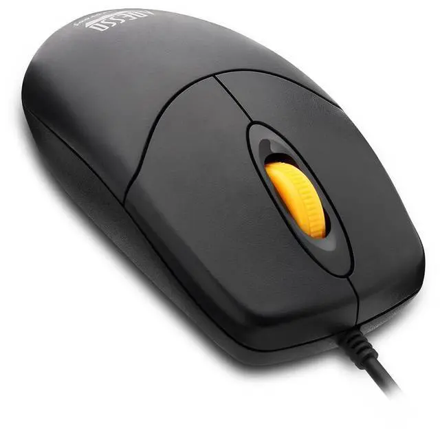 Alt view image 6 of 6 - iMouse W3 Waterproof USB Optical Mouse, 1000 DPI, 4 Button, Black | Magnetic Scroll Wheel, Wired Mouse for Laptop Desktop, Sealed Washable Design