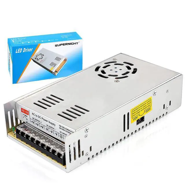 Main image of 12V 30A 360W Power Supply AC 110V/220V to DC 12V Universal Regulated Switching Transformer Adapter Power for CCTV, Computer Project, LED Strip Lights