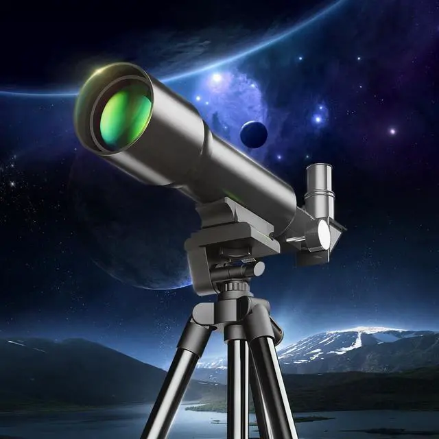 Alt view image 5 of 5 - Telescope Kids 50mm Aperture 360mm AZ Astronomical Portable Telescope for Kids Adults Beginners with Tripod Black