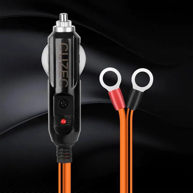 Alt view image 5 of 6 - Heavy-Duty 12AWG 30A Male Plug Cigarette Lighter Adapter Power Supply Cord with 12 AWG Cable Wire for Car Inverter Air Pump Electric Cup and DIY (10.5ft/320cm)
