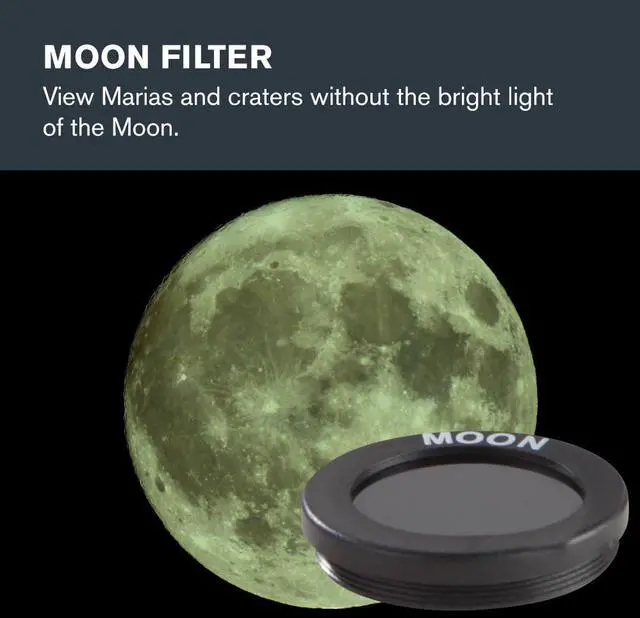 Alt view image 5 of 6 - PowerSeeker Telescope Accessory Kit Eyepieces & Filters | Essential Accessories for Beginning Astronomers, 2 Kellner Eyepieces, 3 Colored Filters, Lens Cleaning Cloth, For Beginners