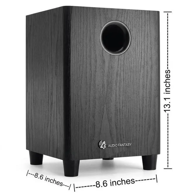 Alt view image 4 of 6 - Audio Fantasy 6.5 Inch Passive Subwoofer, 100W RMS Deep Bass, 150W Peak, 4 Ohm Home Theater Speaker, MDF Wood Cabinet with Anti-Shock Base for Studio & Party, SUB65 Black