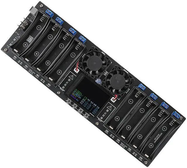 Main image of 8 Channel 18650 Battery Capacity Tester, Automatic Charge Discharge Module with Internal Resistance Test for Flat Top Batteries, Type-C Powered Lithium Battery Analyzer