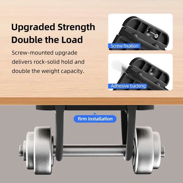 Alt view image 3 of 6 - Upgraded Laptop Charger Holder,Adjustable Silicone Strap Power Brick Organizer With Heat Dissipation,Under Desk Cable Management Mount For Most Power Adapters,Chargers, Included Screws & Adhesive