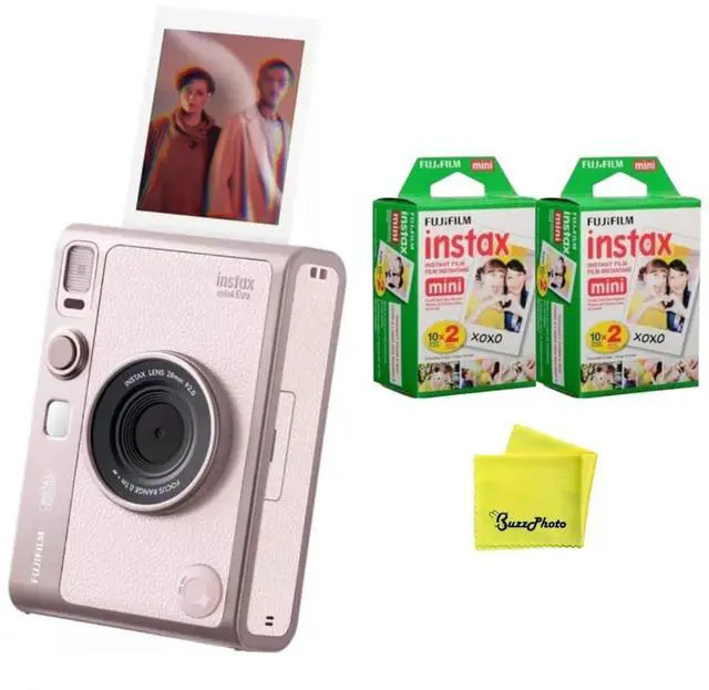 Main image of Instax Mini EVO Instant Camera (Pink) (Camera w/Extra Film 2-Pack)