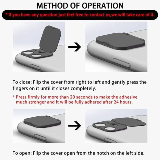 Alt view image 2 of 6 - Privacy Cover Compatible for iPhone 14 /iPhone 14 Plus Front Camera Cover,Protect Privacy and Security But Not Affect Facial Recognition(2Pack)