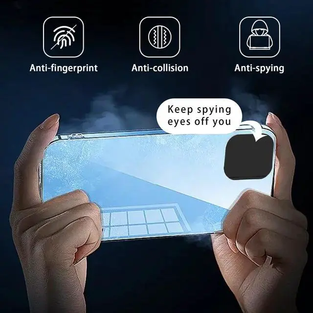 Alt view image 6 of 6 - Privacy Cover Compatible for iPhone 14 /iPhone 14 Plus Front Camera Cover,Protect Privacy and Security But Not Affect Facial Recognition(2Pack)