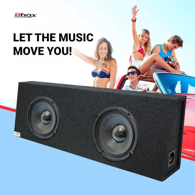 Alt view image 5 of 6 - Bbox Dual Sealed 12 Inch Subwoofer Enclosure - Pro Series Dual Sealed Car Subwoofer Boxes & Enclosures - Premium Subwoofer Box Improves Audio Quality, Sound & Bass - Spring Terminals