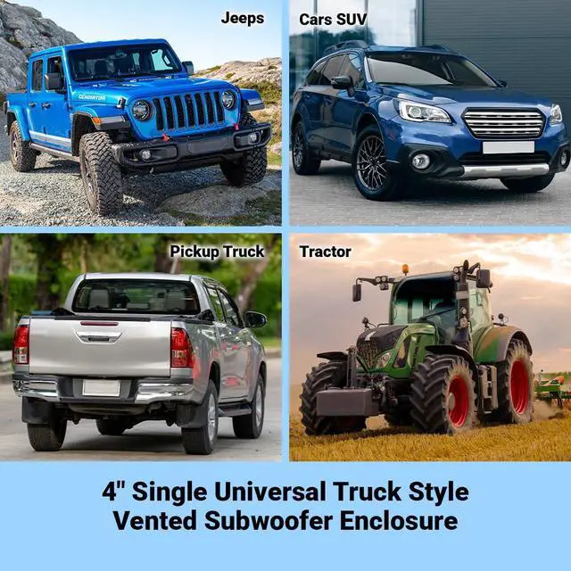 Alt view image 6 of 6 - Bbox Dual Sealed 12 Inch Subwoofer Enclosure - Pro Series Dual Sealed Car Subwoofer Boxes & Enclosures - Premium Subwoofer Box Improves Audio Quality, Sound & Bass - Spring Terminals