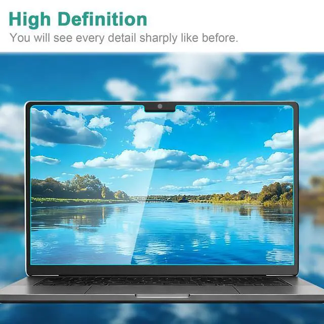 Alt view image 5 of 6 - 2-Pack Anti Blue Light Screen Protector for MacBook Air 13.6/13 Inch (2022-2026, M2 M3 M4 M5 Chip), Matte Anti Glare Filter Eye Protection Shield for Mac 13.6'', Anti-Scratch Protector
