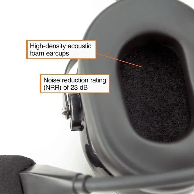 Alt view image 2 of 6 - AirClassics HS-1A Pilot Headset Durability - 23 dB Noise Reduction - Noise-Canceling Mic - Stereo/Mono - Essential Aviation Headset - General Aviation Headsets for Pilots