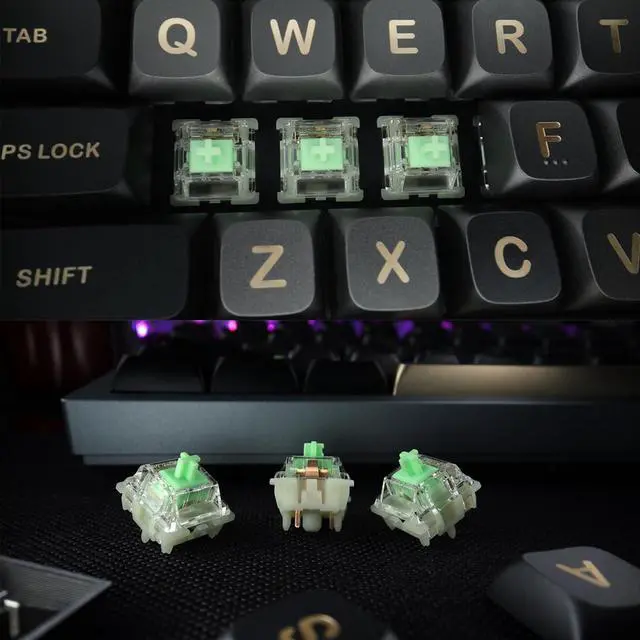 Alt view image 6 of 6 - Baby Kangaroo 2.0 Keyboard Switches(35PCS) | RGB LED,Heavy Tactile,5 Pin,Factory Pre-lubed,59gf,compatible for MX Mechanical Keyboard