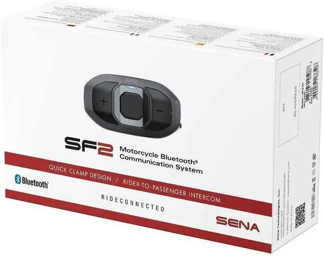 Alt view image 2 of 4 - SF2 Motorcycle Bluetooth Communication System with Dual Speakers