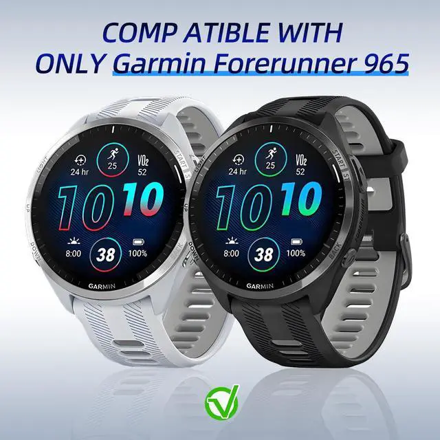 Alt view image 2 of 6 - 3+6 Pack for Garmin Forerunner 965 Hard PC Screen Protector Case | With Charger Port,Built-in Tempered Glass Film,Full Coverage,All-Around,Shockproof,Bumper,Protective Cover,Accessories