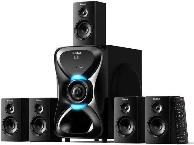 Main image of 5.1 Home Theater Sound System Wireless Rear Satellite Speakers | 1000W Peak Punchy Bass 8 inch Subwoofer Surround Sound Systems with ARC Optical Bluetooth AUX Input for TV