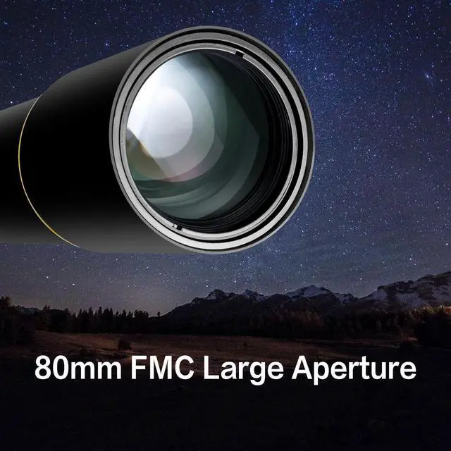 Alt view image 2 of 6 - Telescopes for Adults Astronomy, 80mm Aperture 900mm Professional Refractor Telescope for Kids & Beginners, Compact and Portable Travel Telescopio with Carrying Bag