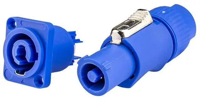 Alt view image 4 of 6 - Powercon Connectors, Compatible with Neutrik Nac3mpa Powercon Adapter in Connector to Panel Mount, Male to Power Cable Connectors 4 Packs